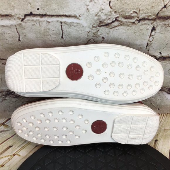 Marc Joseph New York Kids Red Snake Print Tassel Bow Dress Loafers Size 12 T - Picture 6 of 8